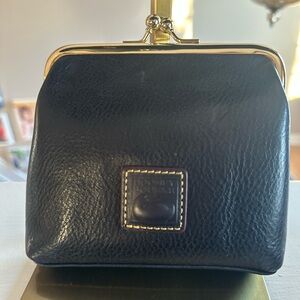 Dooney & Bourke navy kisslock coin purse